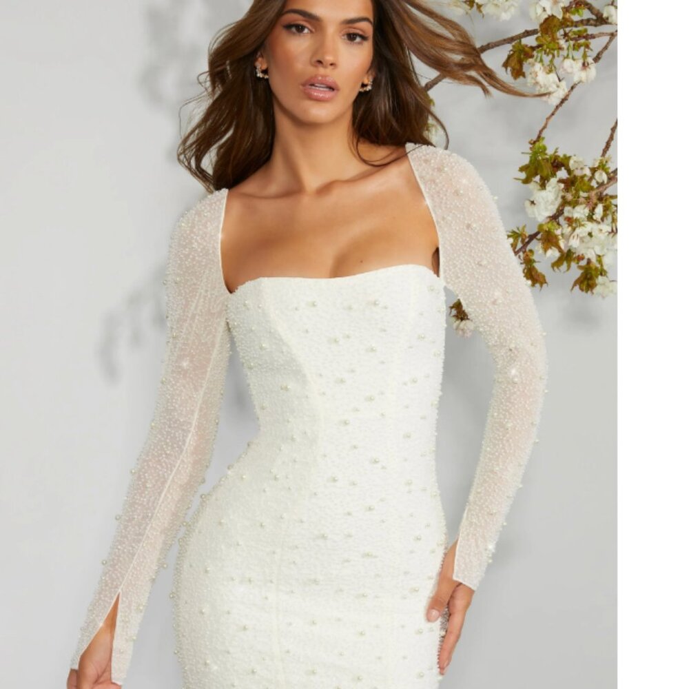Oh Polly Milan corset embellished mini dress